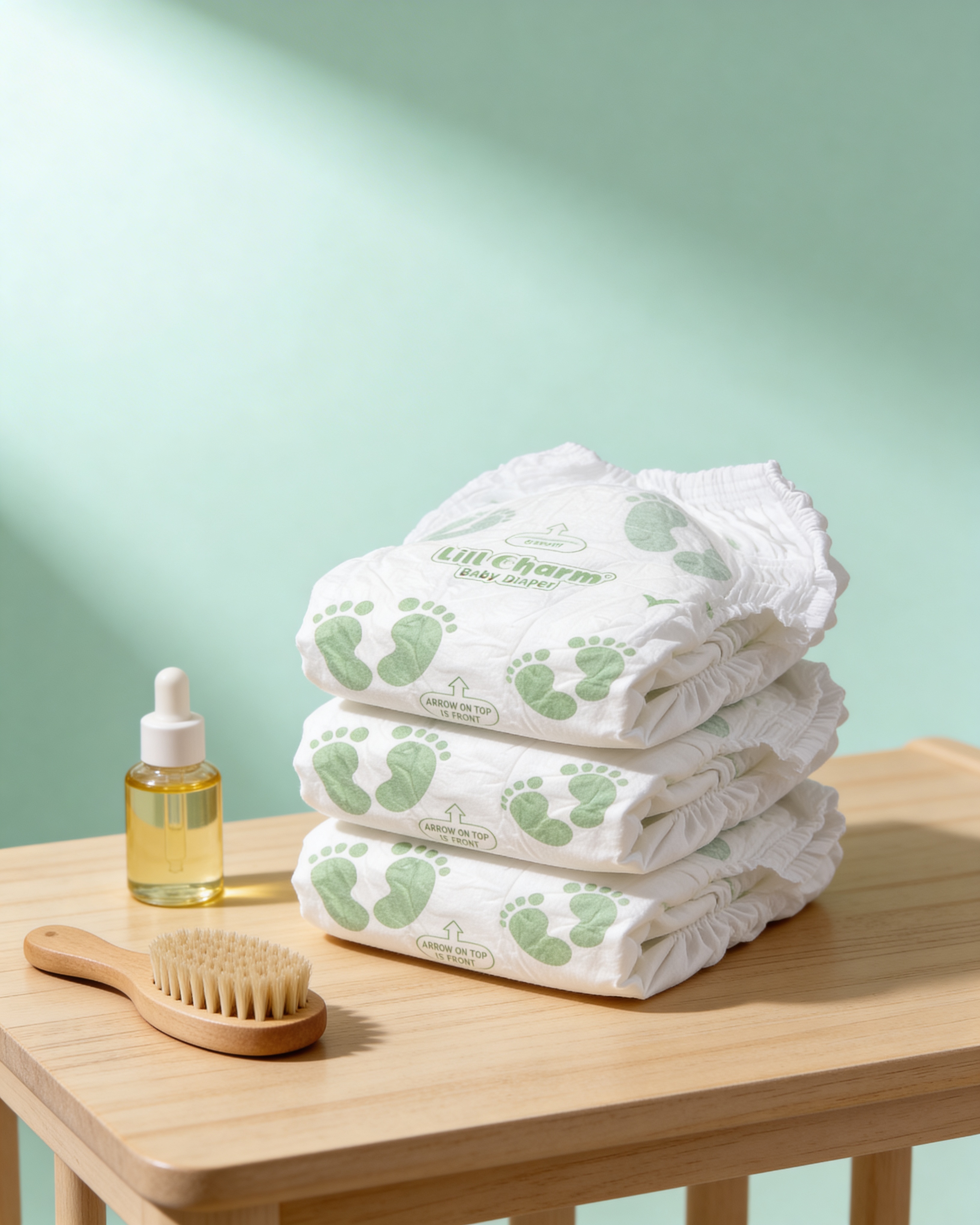 Premium Baby Diaper Combo Pack with Muslin Bib